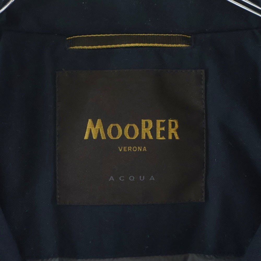 MOORER(ムーレー) ALBINI-PUM アルビニ フーディーダウンジャケット ネイビー 258-41800