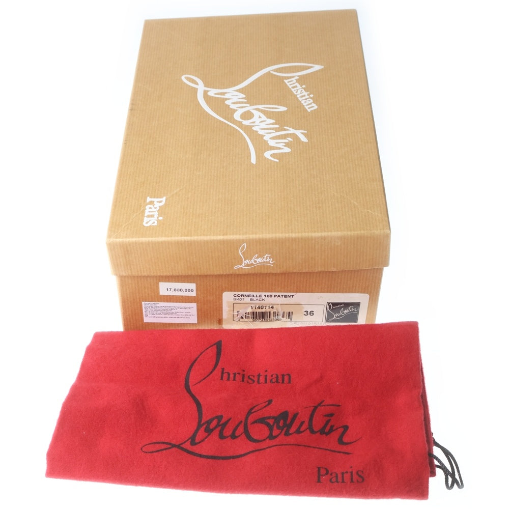 CHRISTIAN LOUBOUTIN(クリスチャンルブタン) パテントレザー ハイヒール パンプス シューズ ブラック レディース