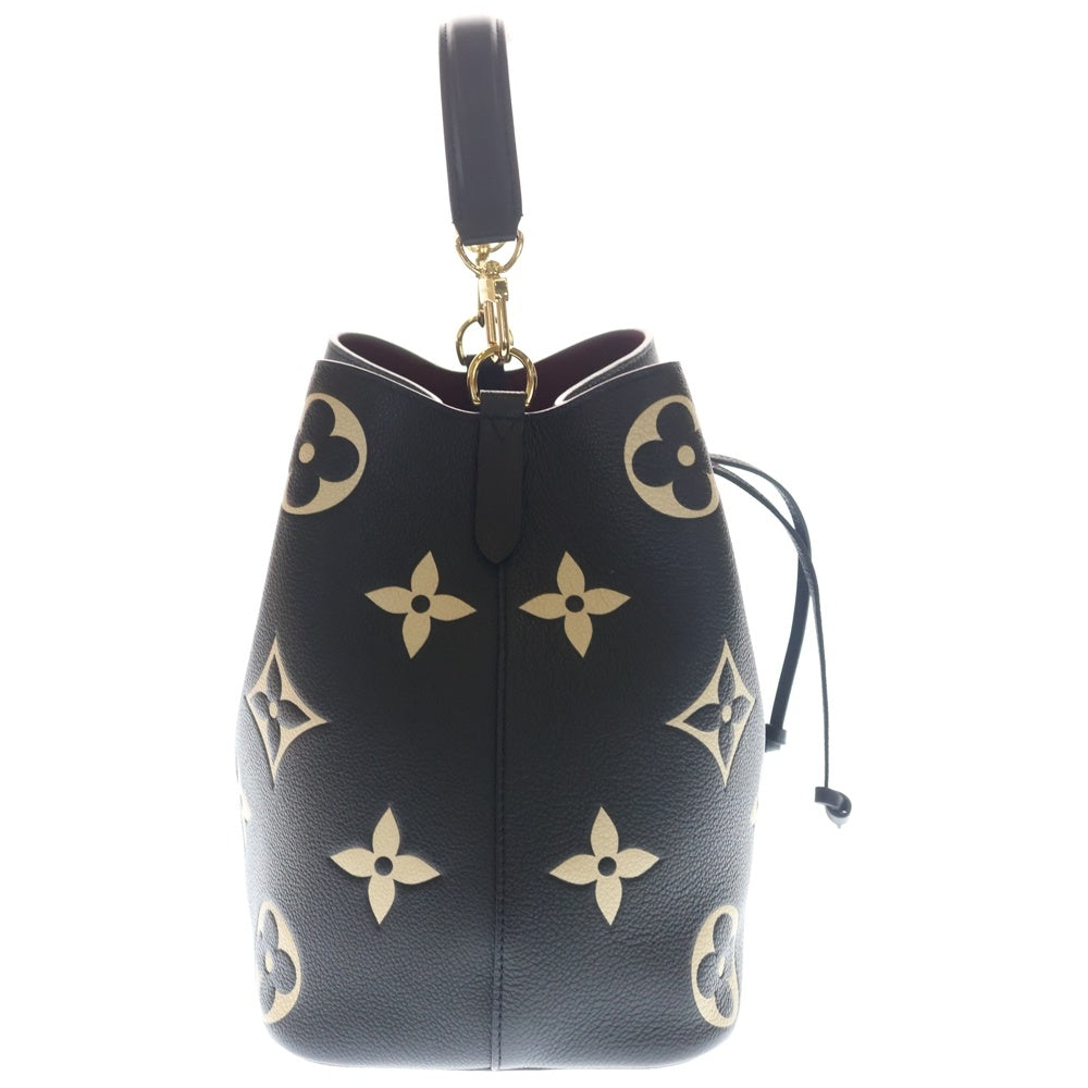 LOUIS VUITTON(ルイヴィトン) モノグラム アンプラント ネオノエ MM 2WAYバッグ ショルダーバッグ ハンドバッグ ブラック×ベージュ レザー M45497 ゴールド金具 レディース