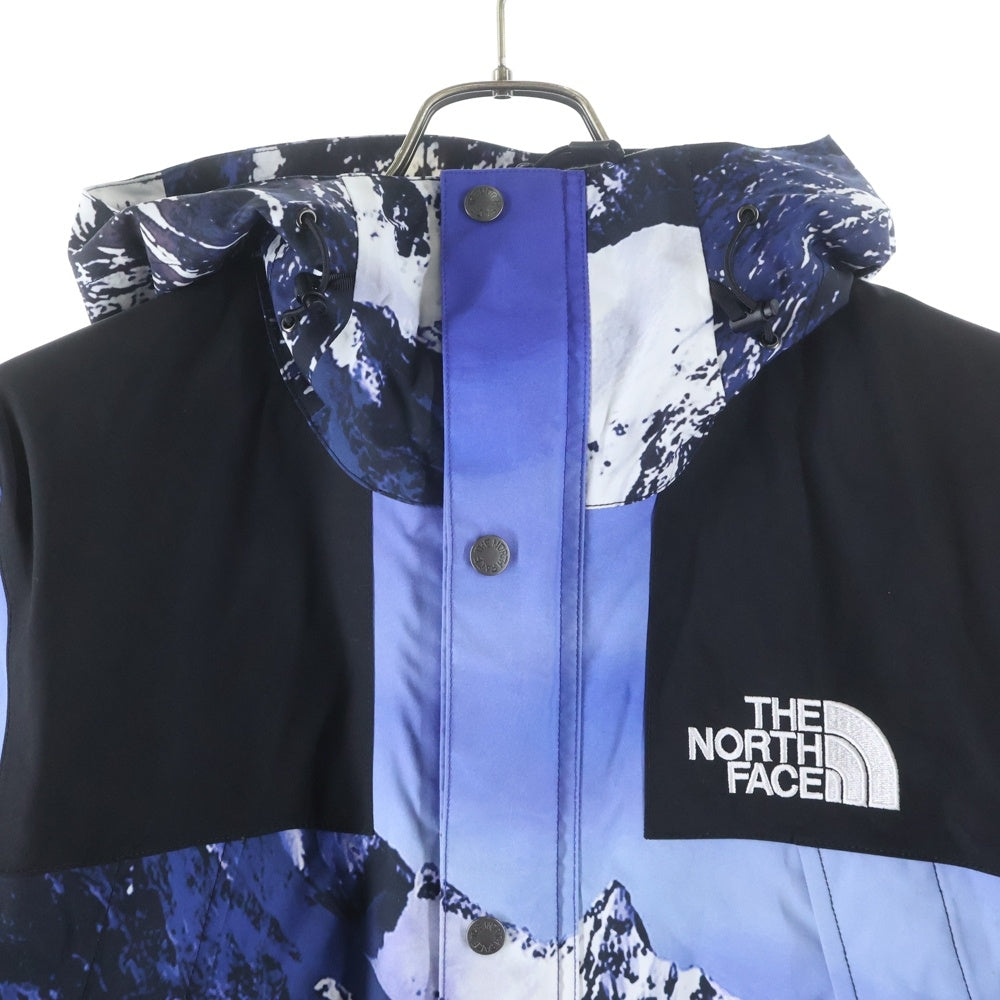 SUPREME(シュプリーム) 17AW ×THE NORTH FACE Mountain Parka ノースフェイス 雪山総柄マウンテンパーカー ジャケット ブルー NP61701I