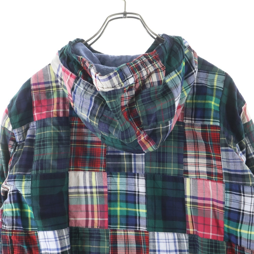 POLO RALPH LAUREN(ポロラルフローレン) パッチワークチェック総柄 ジップアップ パーカー キッズ マルチ