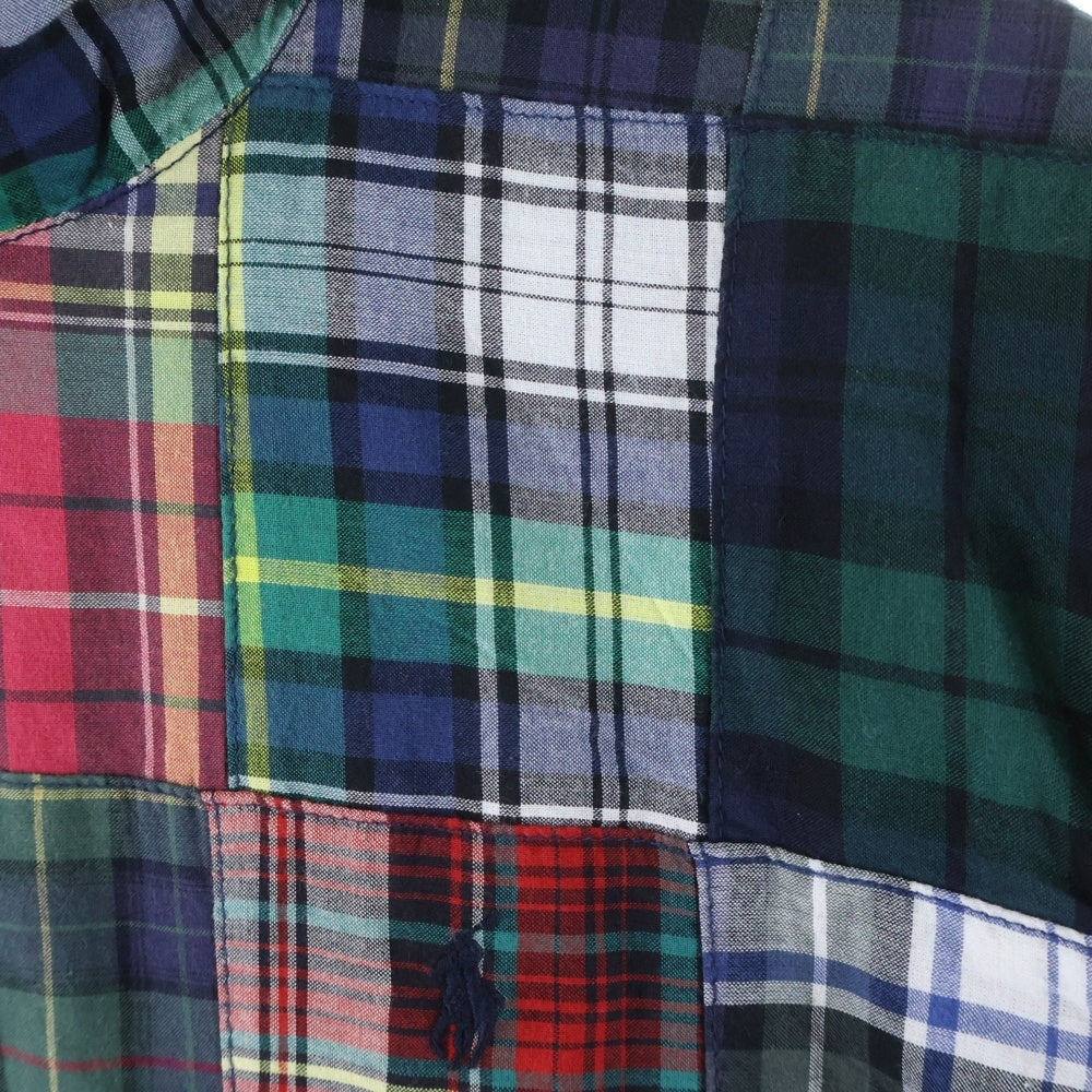 POLO RALPH LAUREN(ポロラルフローレン) パッチワークチェック総柄 ジップアップ パーカー キッズ マルチ