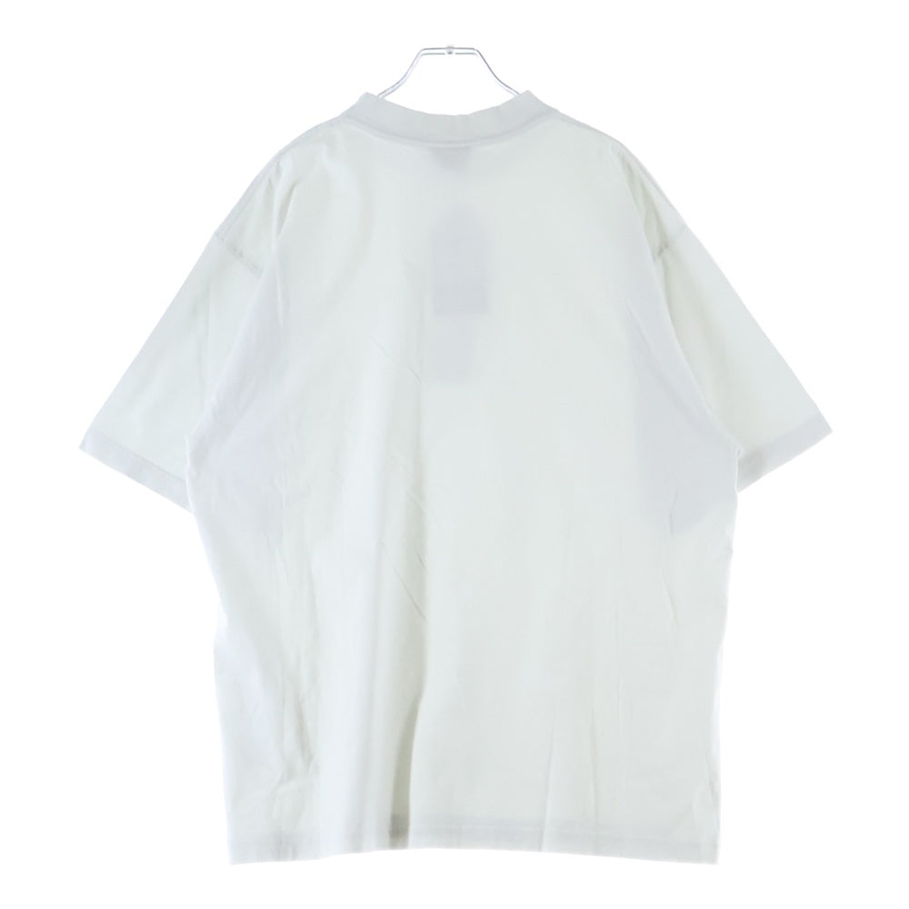 BALENCIAGA(バレンシアガ) Flight Seal Logo Tee フロントロゴデザイン クルーネック半袖Tシャツ ライトブルー 764235 TSVK3