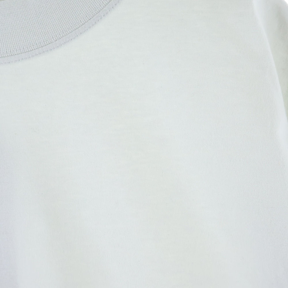 BALENCIAGA(バレンシアガ) Flight Seal Logo Tee フロントロゴデザイン クルーネック半袖Tシャツ ライトブルー 764235 TSVK3