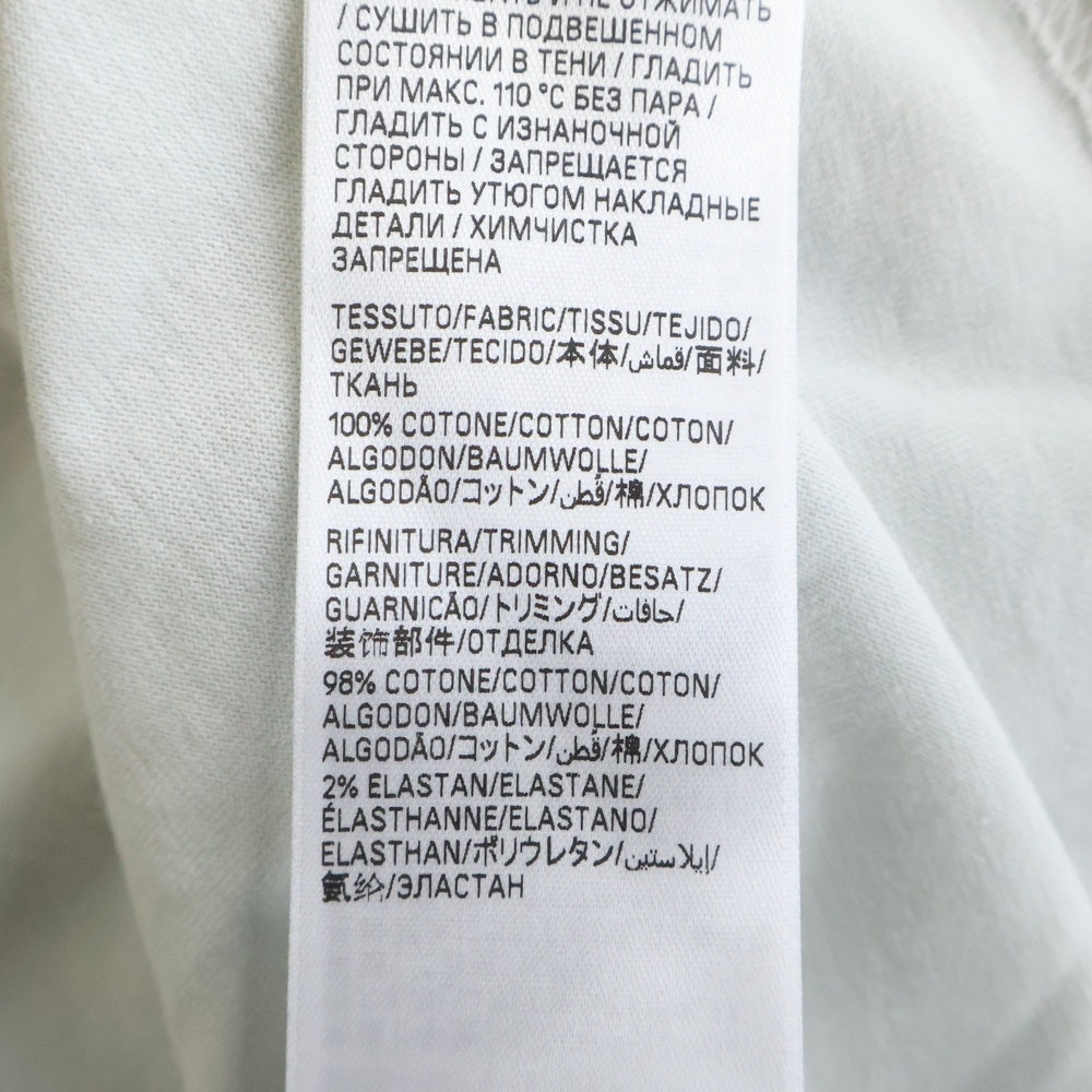 BALENCIAGA(バレンシアガ) Flight Seal Logo Tee フロントロゴデザイン クルーネック半袖Tシャツ ライトブルー 764235 TSVK3