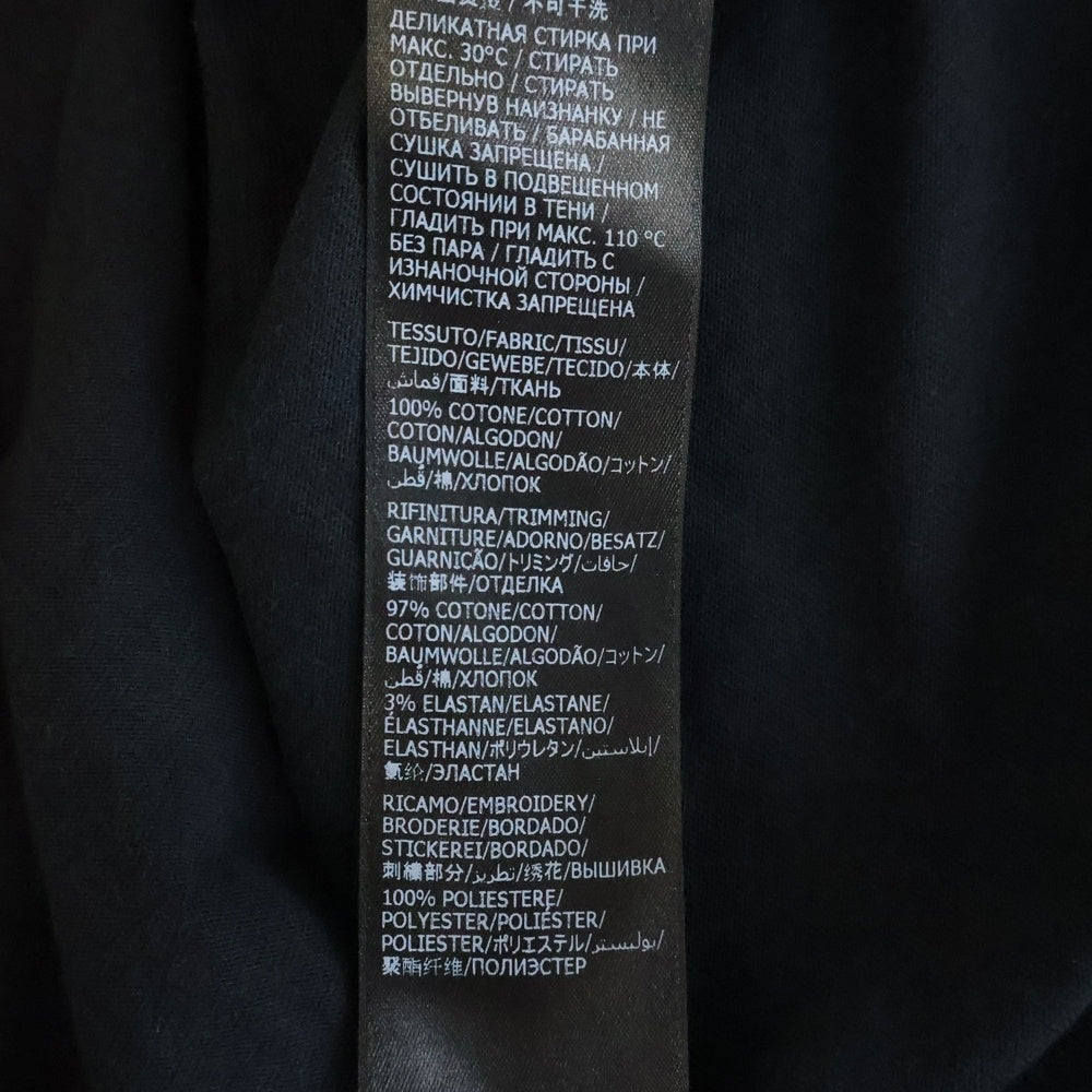 BALENCIAGA(バレンシアガ) POLITICAL CAMPAIGN LARGE FIT TEE ポリティカル キャンペーンロゴ ラージ フィット クルーネック半袖Tシャツ カットソー ブラック 641675 TKVJ1