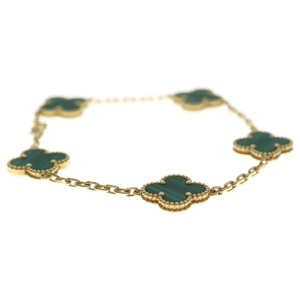 Van Cleef & Arpels(ヴァンクリーフアンドアーペル) ヴィンテージアルハンブラ ブレスレット イエローゴールド Au750YG マラカイト VCARL80900 ジュエリー