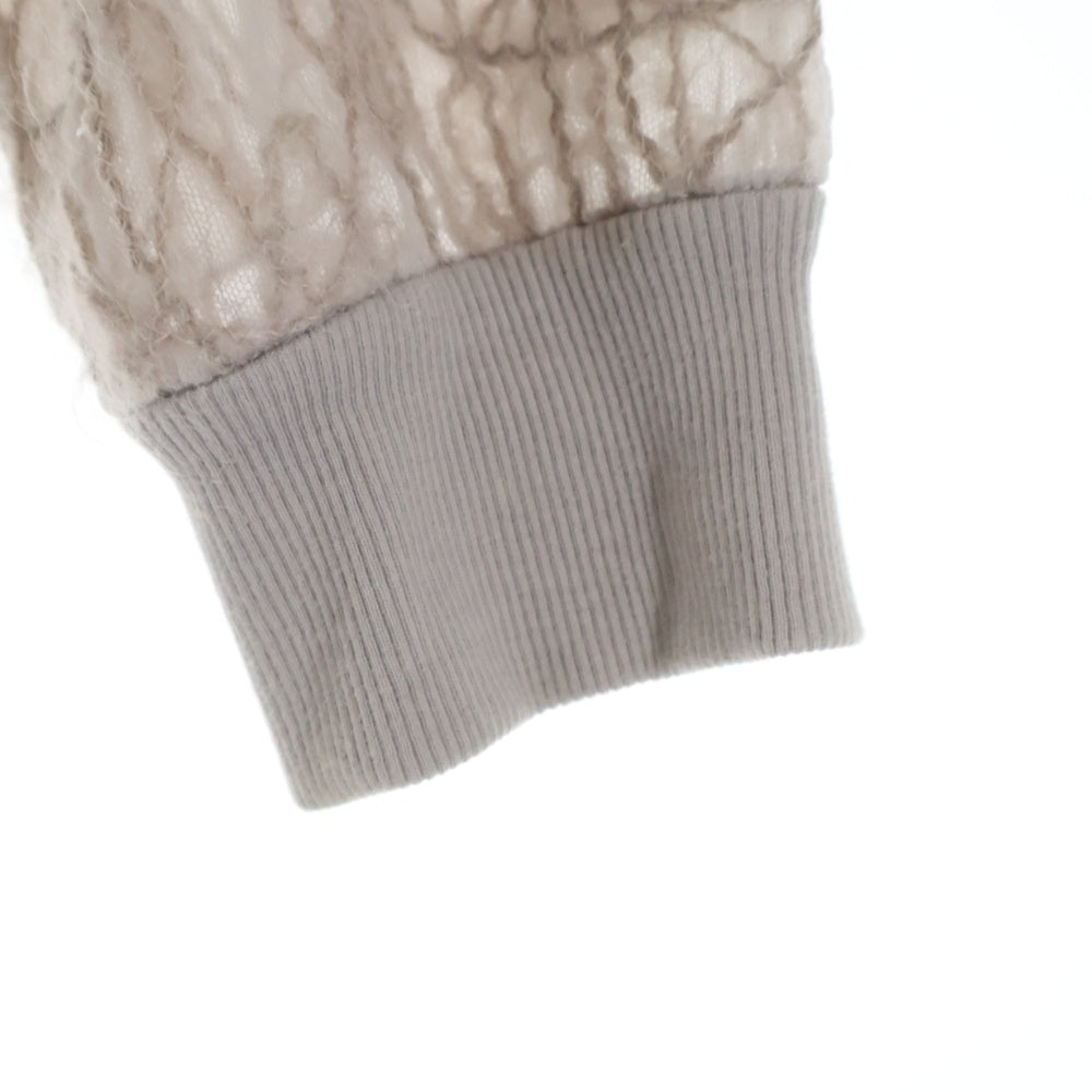 BRUNELLO CUCINELLI(ブルネロクチネリ) シースルー スパンコール ジップアップ ジャケット ブルゾン ベージュ レディース