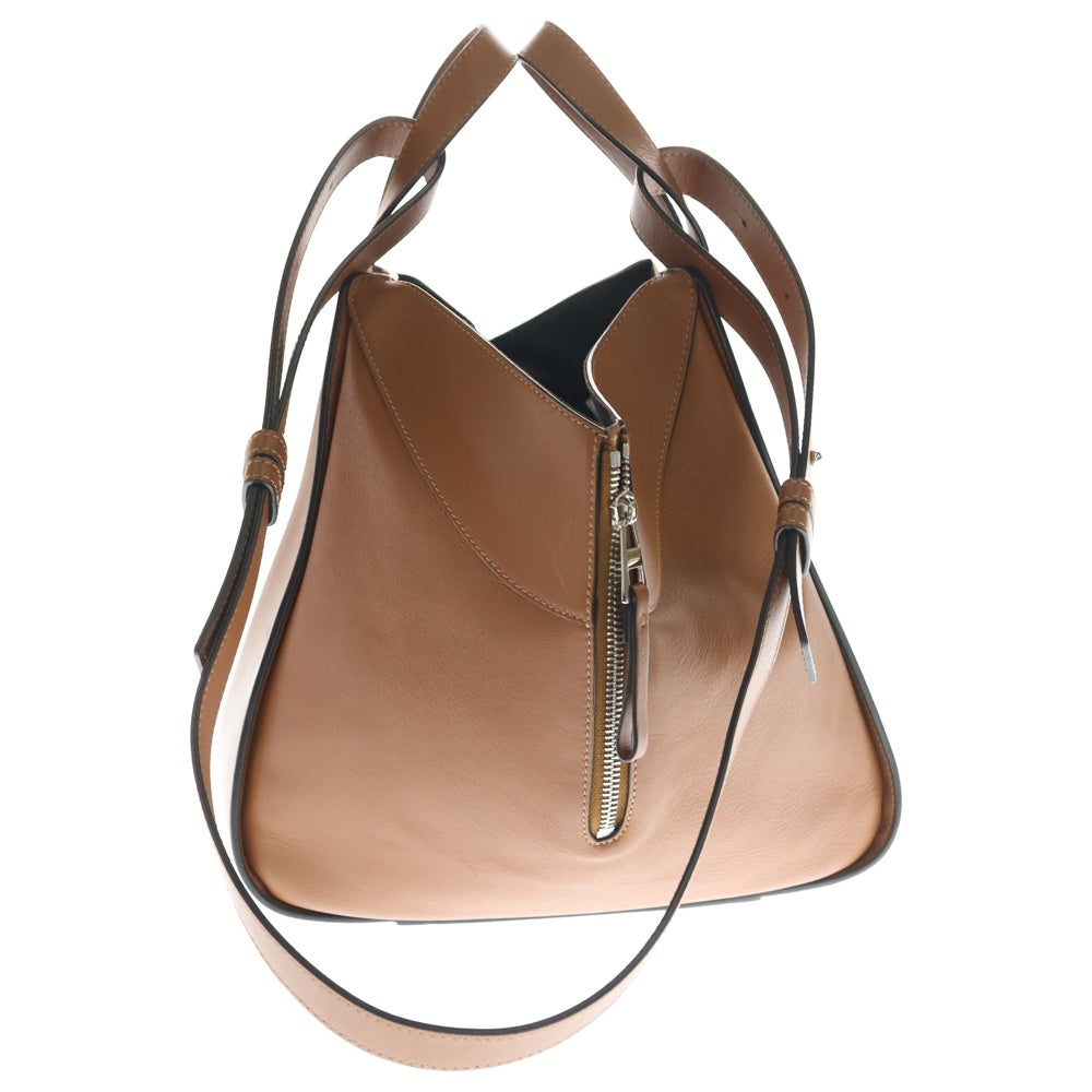 LOEWE(ロエベ) ハンモック スモール 2WAYバッグ ショルダーバッグ ハンドバッグ ブラウン レザー 387.30.S35 シルバー金具 レディース
