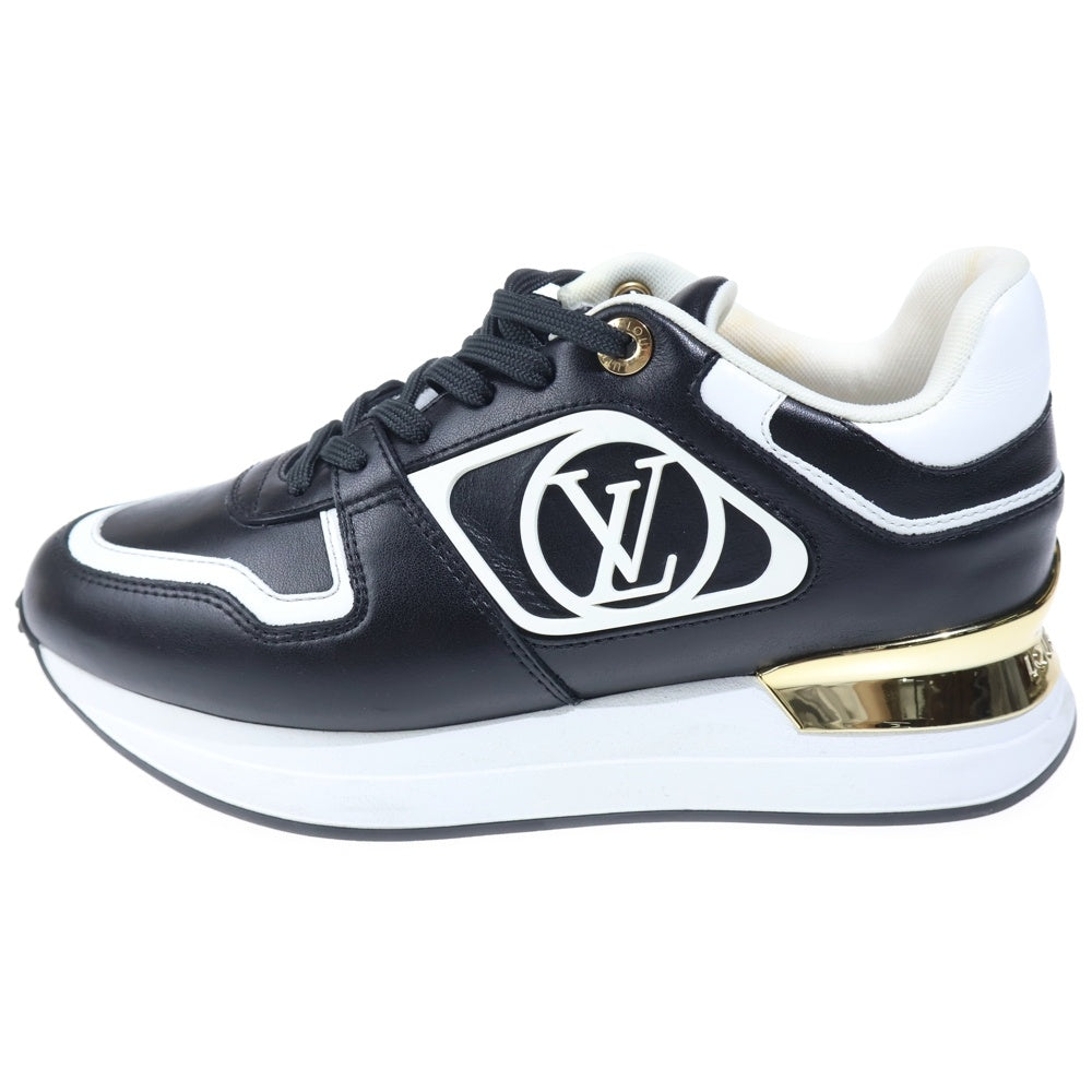 LOUIS VUITTON(ルイヴィトン) ネオランアウェイライン レザー レースアップ ローカットシューズ スニーカー ブラック レディース G01203