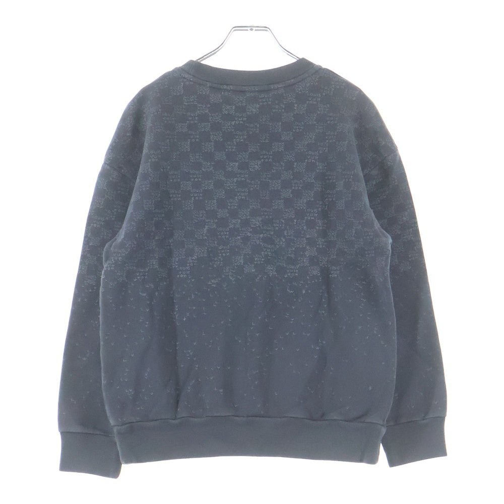LOUIS VUITTON(ルイヴィトン) 22AW ダミエスプレッドプリントスウェットトレーナー グレー RM222M IHN HNY11W