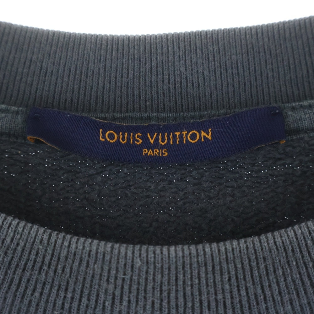 LOUIS VUITTON(ルイヴィトン) 22AW ダミエスプレッドプリントスウェットトレーナー グレー RM222M IHN HNY11W