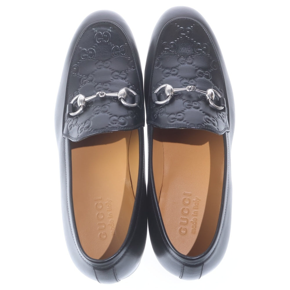 GUCCI(グッチ) ホースビット GGエンボス レザー ローカットシューズ ローファー ブラック 798997
