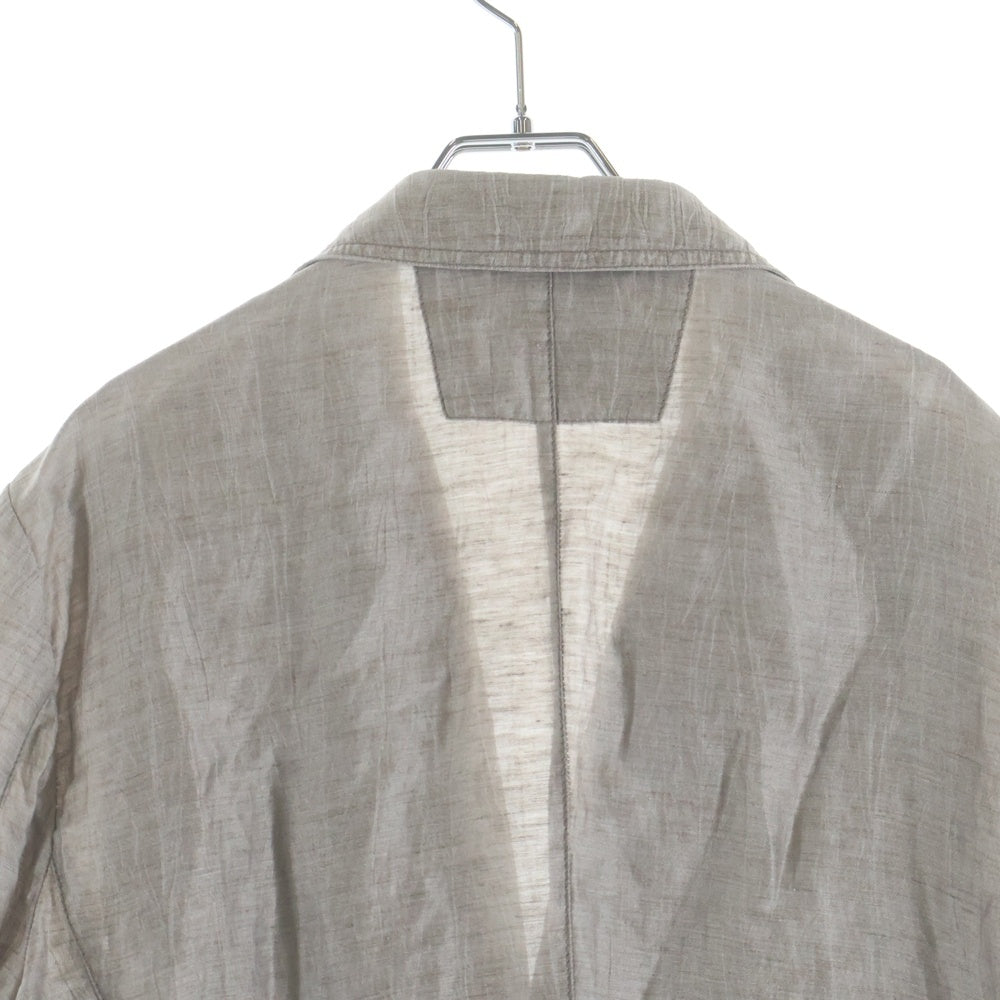 ARMANI(アルマーニ) シワ加工 2B テーラードジャケット ベージュ