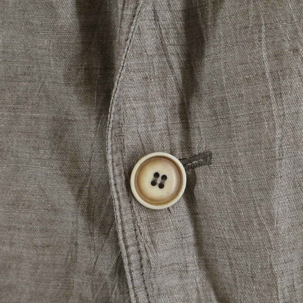 ARMANI(アルマーニ) シワ加工 2B テーラードジャケット ベージュ