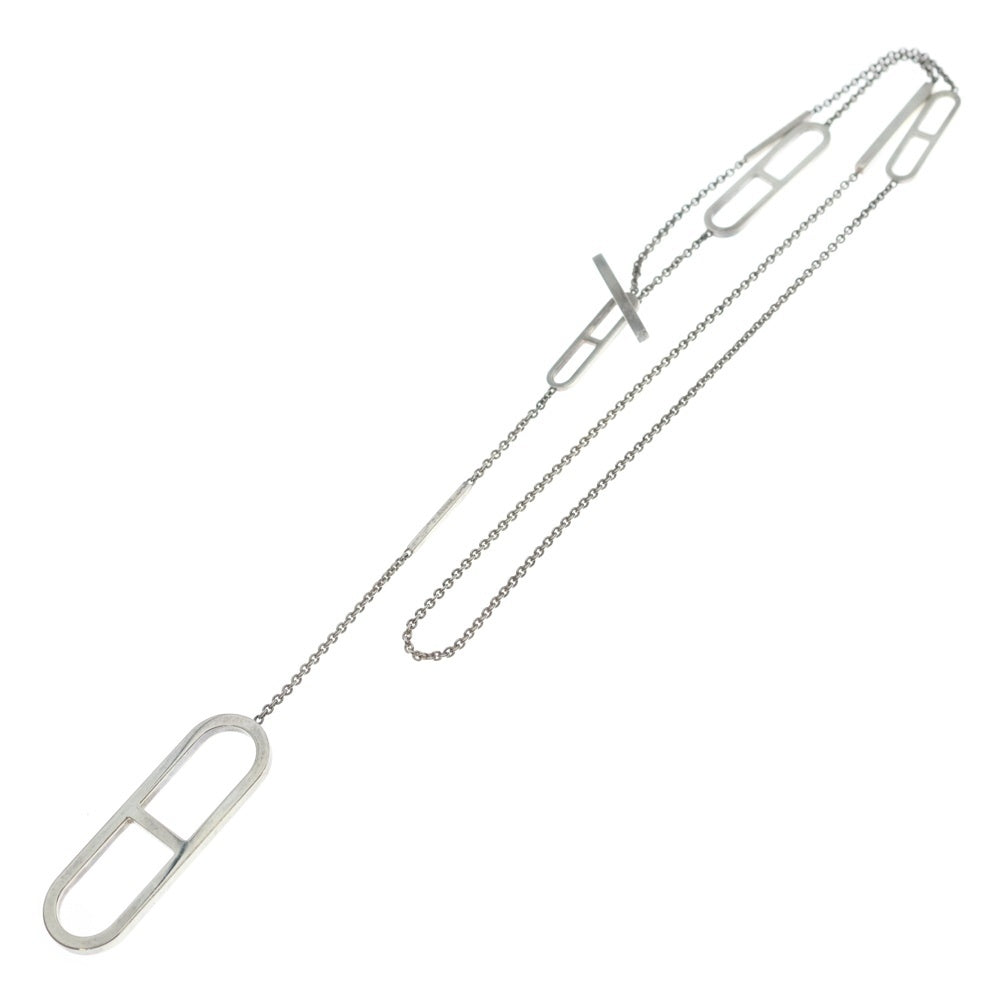 HERMES(エルメス) エヴァー シェーヌダンクル チェーン ロング ネックレス シルバー レディース