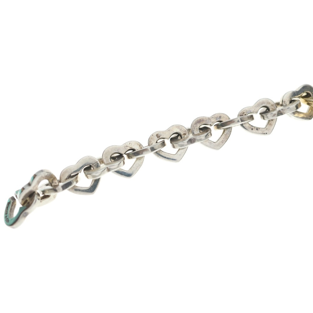 TIFFANY & Co.(ティファニー) ハートリンク ブレスレット チェーン シルバー×ゴールド SV925/Au750 レディース
