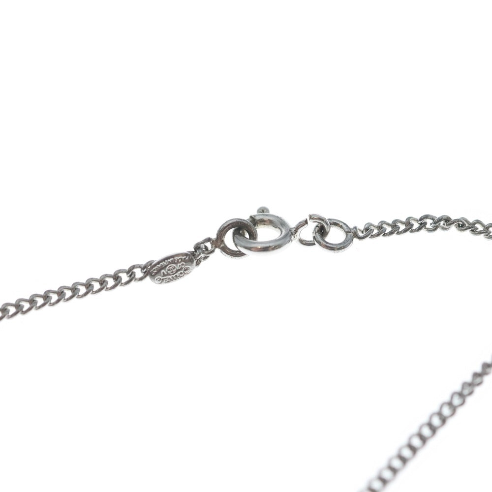 CHANEL(シャネル) ココマーク ペンダントネックレス ペンダント チェーン 07V シルバー×ブラック GP レディース