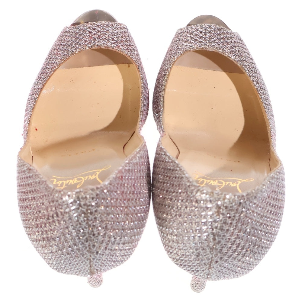 CHRISTIAN LOUBOUTIN(クリスチャンルブタン) グリッターパンプス シルバー 37 レディース