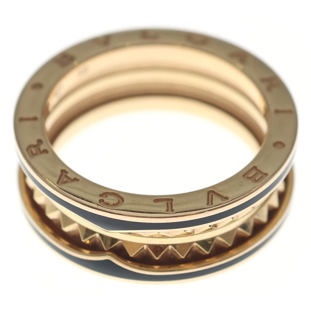 BVLGARI(ブルガリ) ビーゼロワン ロック リング Au750 K18 PG×セラミック 指輪
