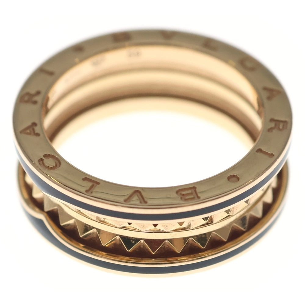 BVLGARI(ブルガリ) ビーゼロワン ロック リング Au750 K18 PG×セラミック 指輪