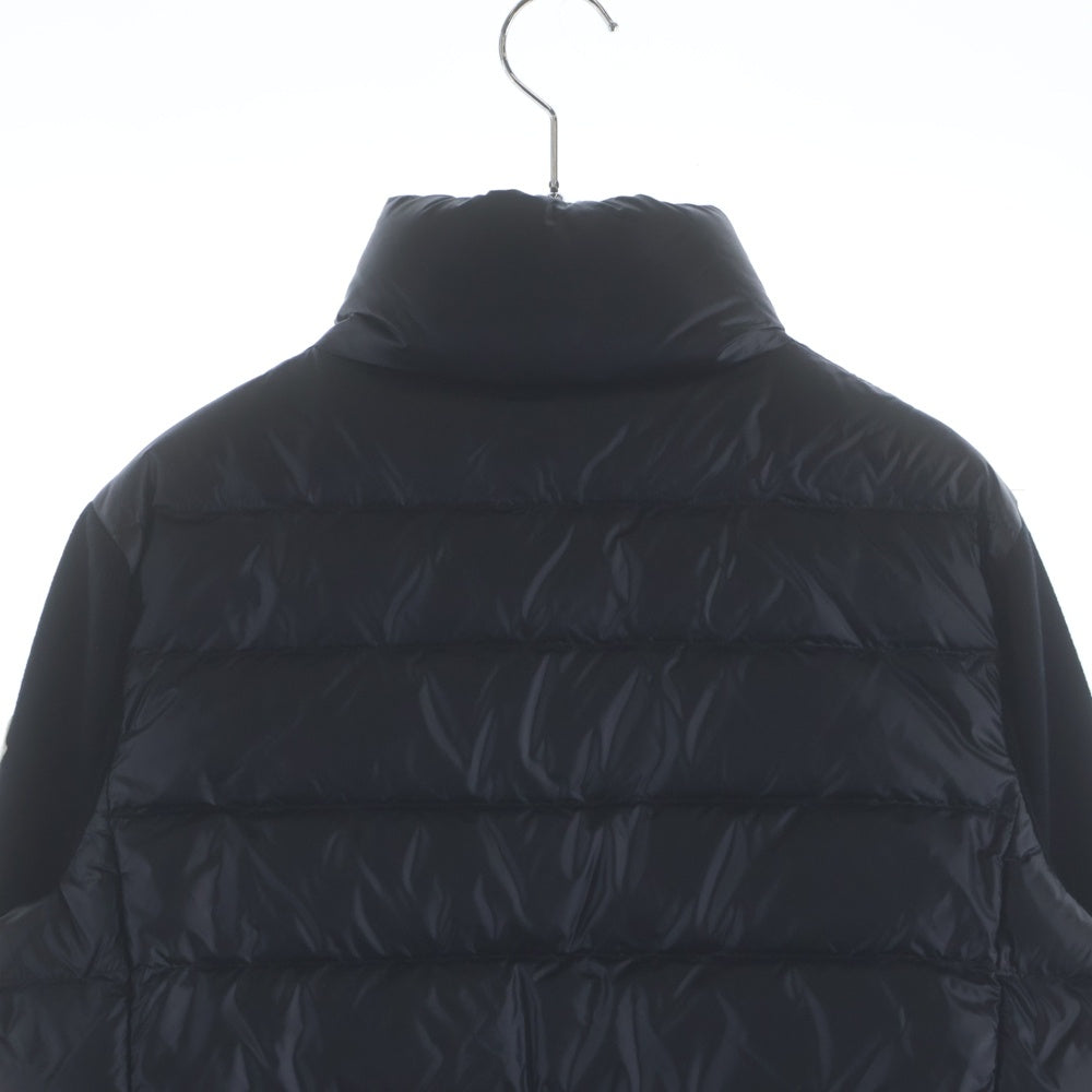 MONCLER(モンクレール) 25AW ワッペンロゴ ニット切り替え ダウンジャケット ブラック K20939B00024 M1131 レディース