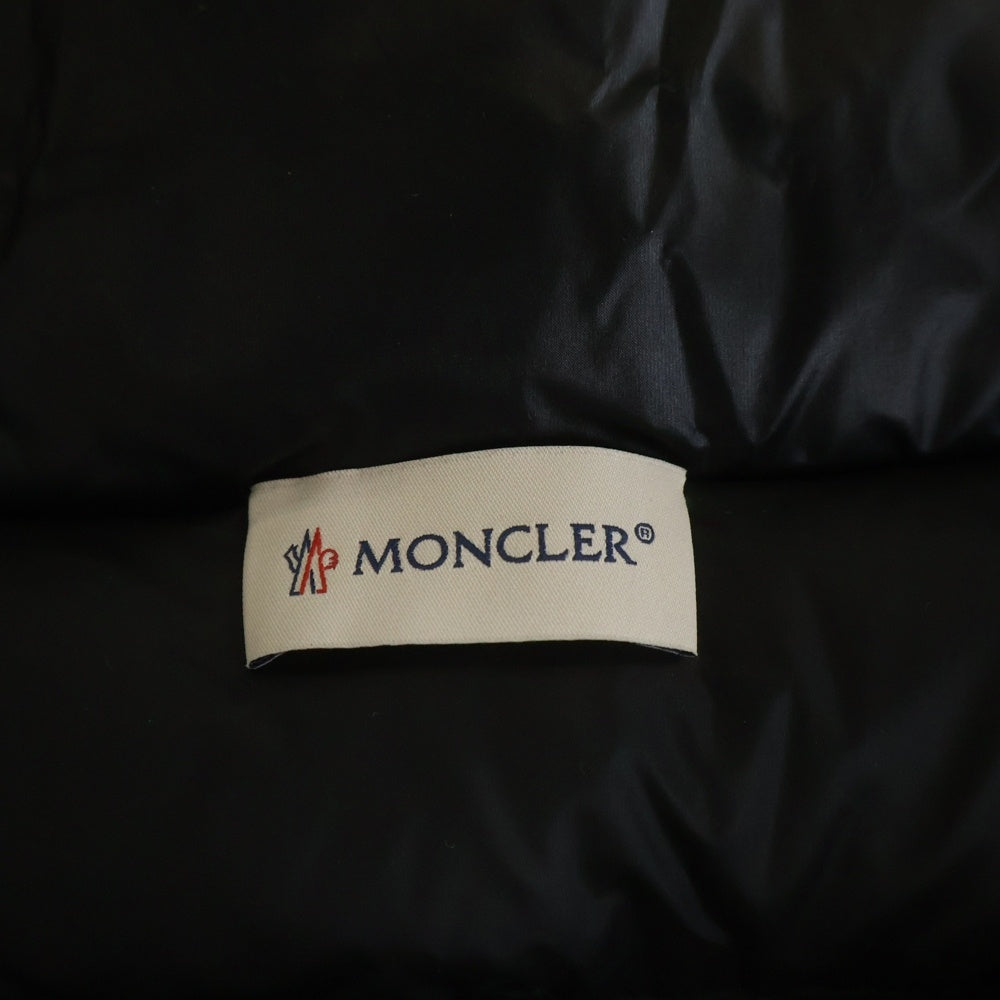 MONCLER(モンクレール) 25AW ワッペンロゴ ニット切り替え ダウンジャケット ブラック K20939B00024 M1131 レディース