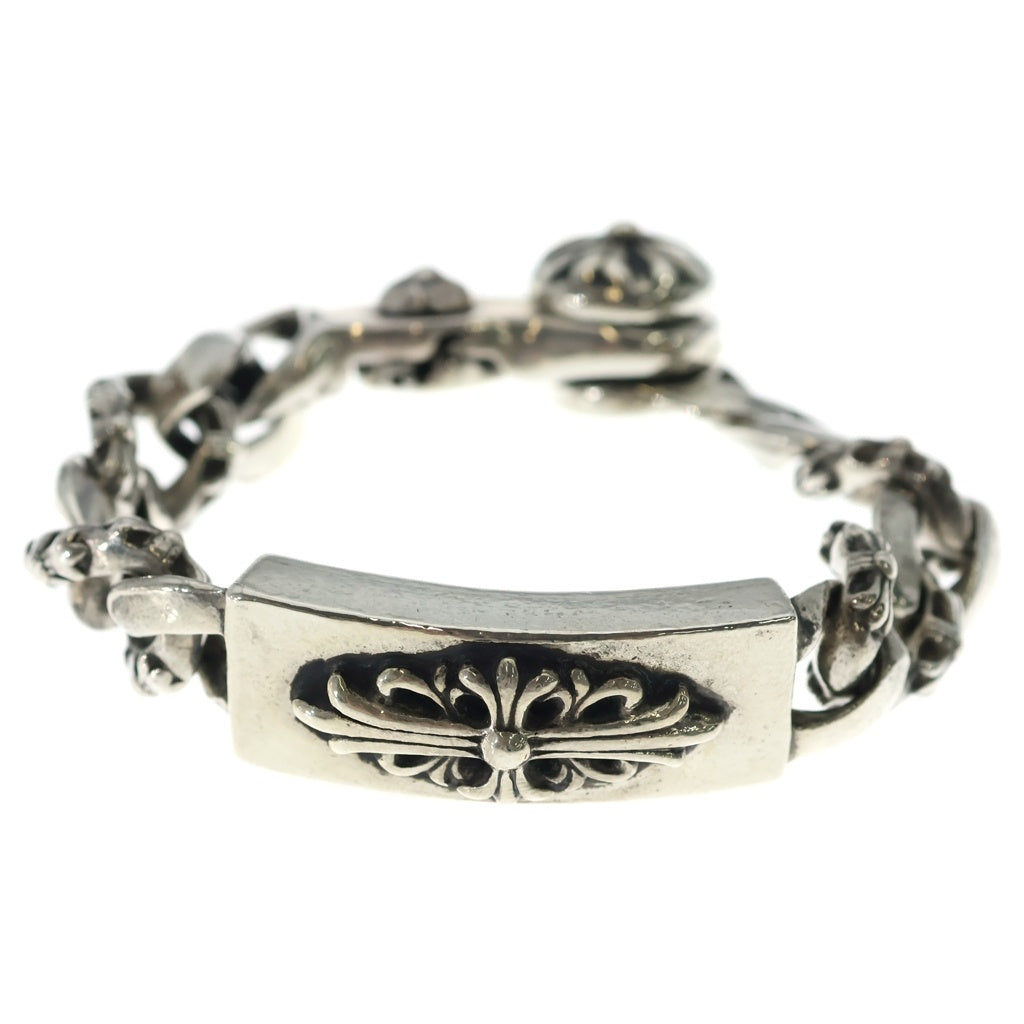 CHROME HEARTS(クロムハーツ) ファンシーリンク フローラルクロスIDブレスレット ブレスレット シルバー
