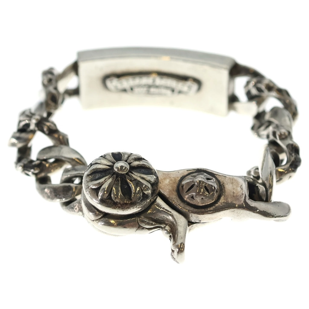 CHROME HEARTS(クロムハーツ) ファンシーリンク フローラルクロスIDブレスレット ブレスレット シルバー