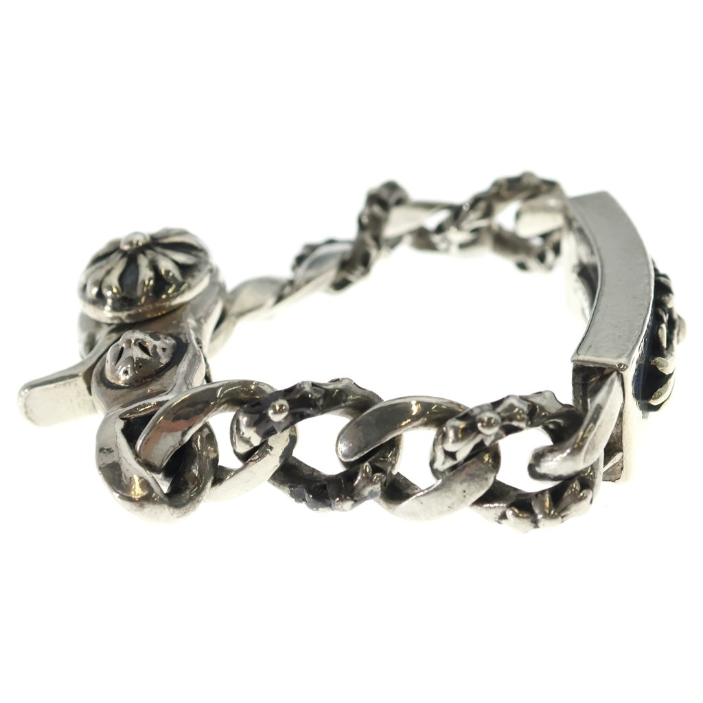 CHROME HEARTS(クロムハーツ) ファンシーリンク フローラルクロスIDブレスレット ブレスレット シルバー