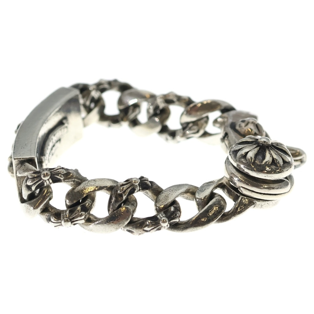 CHROME HEARTS(クロムハーツ) ファンシーリンク フローラルクロスIDブレスレット ブレスレット シルバー