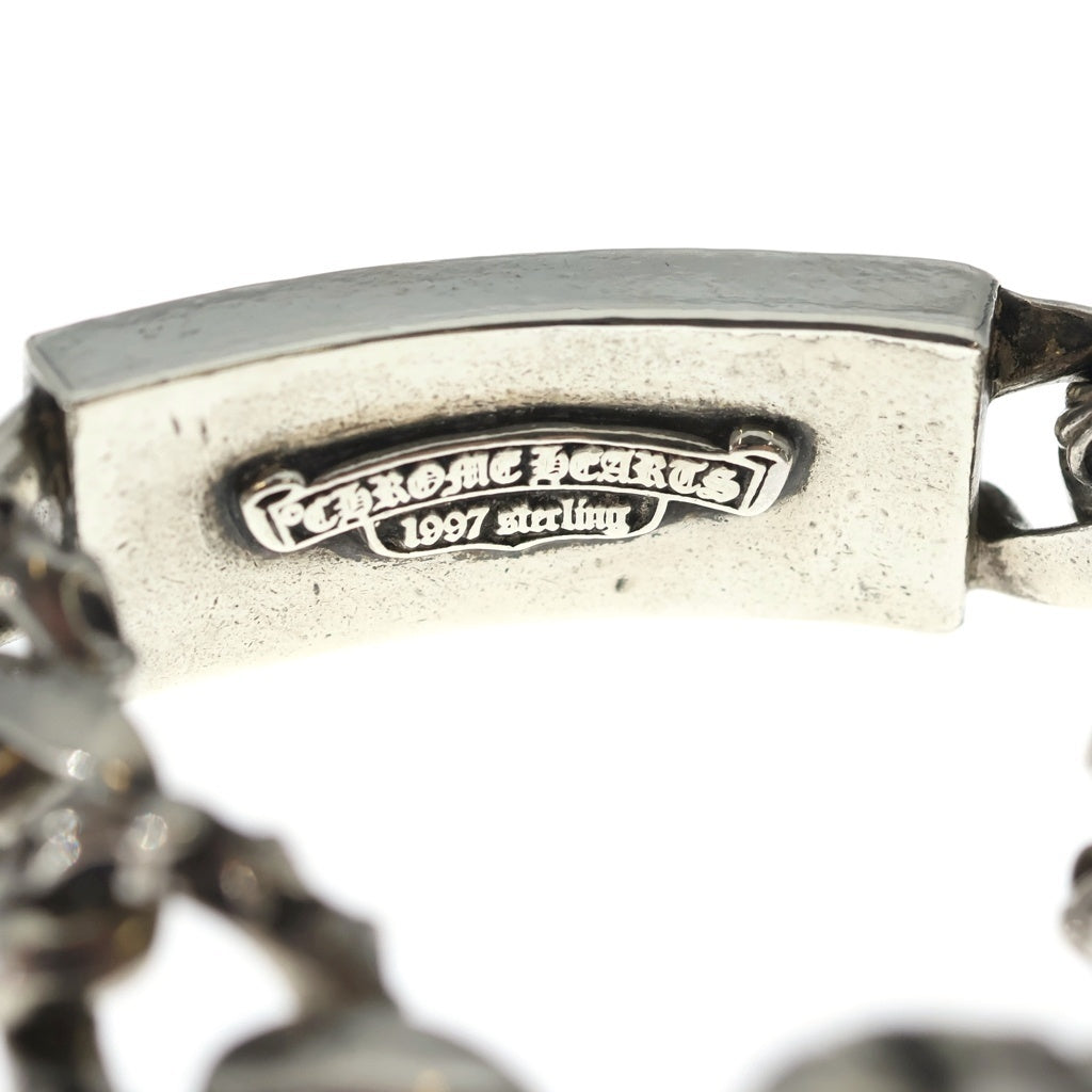 CHROME HEARTS(クロムハーツ) ファンシーリンク フローラルクロスIDブレスレット ブレスレット シルバー