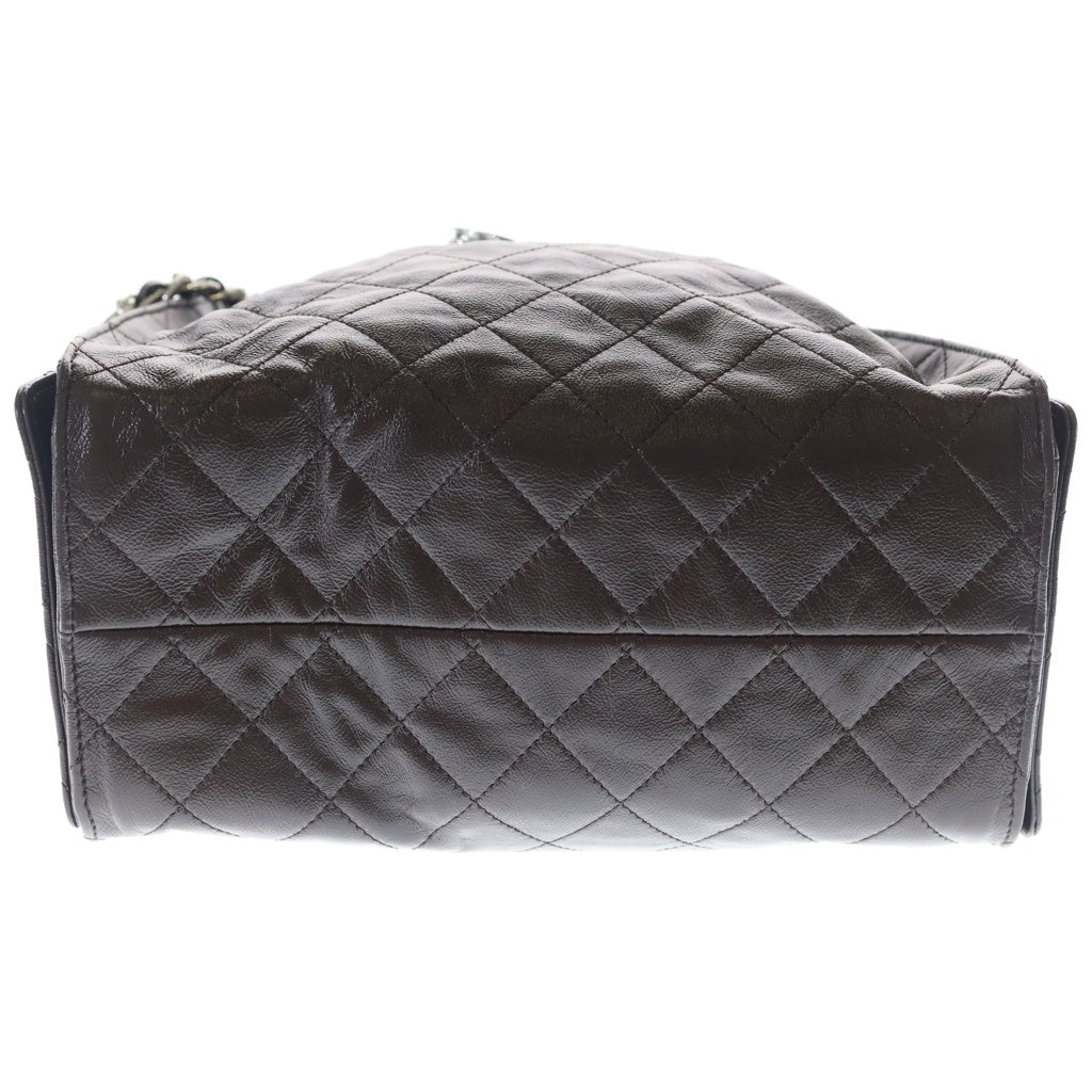 CHANEL(シャネル) CHANEL25 シャネル25 スモール ショルダーバッグ ブラウン カーフレザー AS5293 シルバー金具 レディース