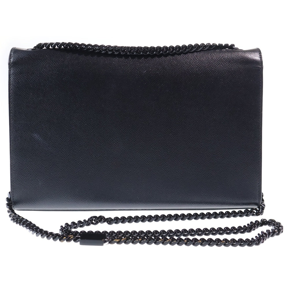 SAINT LAURENT PARIS(サンローランパリ) ケイト ミディアム グレイン レザー ショルダーバッグ ブラック 364021 レディース