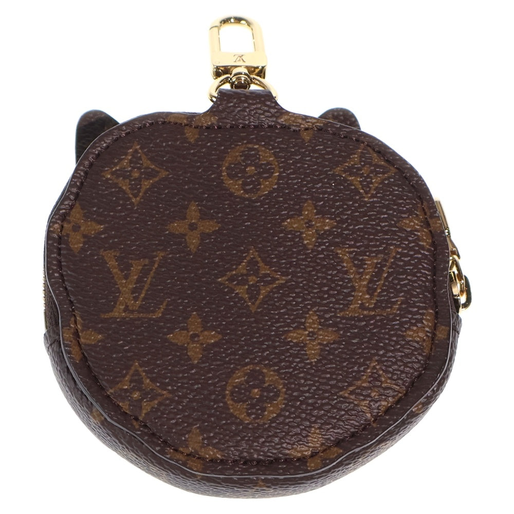 LOUIS VUITTON(ルイヴィトン) モノグラム キティ コインパース グレースコディントンコラボ バッグチャーム 小物入れ ブラウン×ホワイト PVC M15139 ゴールド金具 レディース