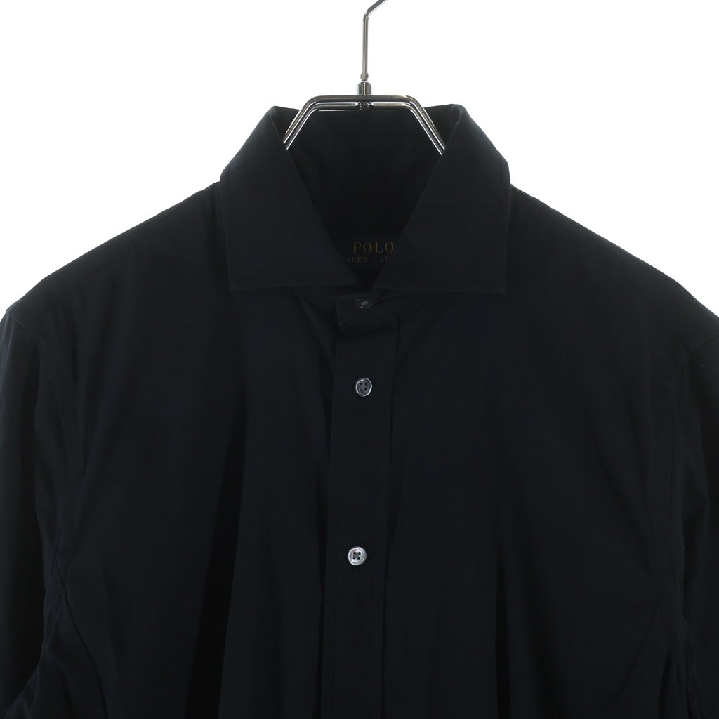 POLO RALPH LAUREN(ポロラルフローレン) ロングワンピース ブラック コットン サイズ6 211607154001 レディース