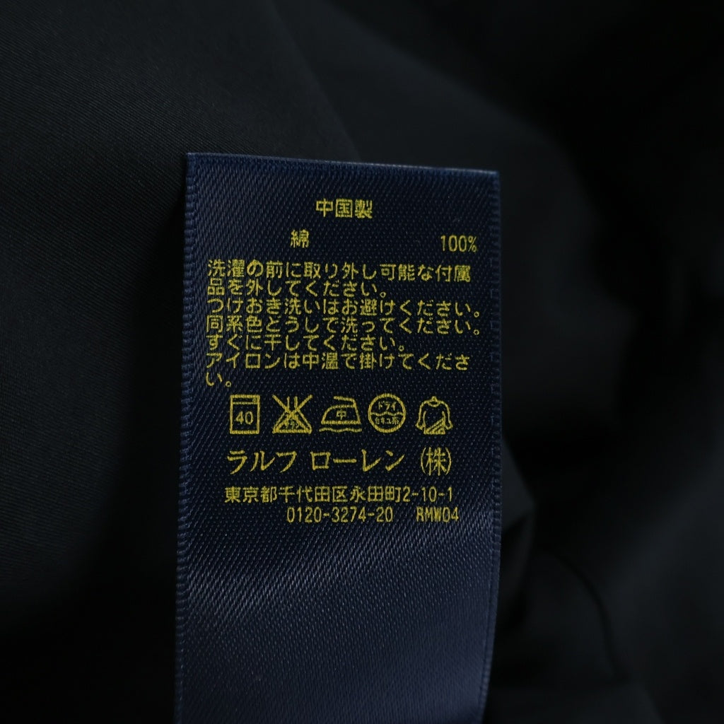POLO RALPH LAUREN(ポロラルフローレン) ロングワンピース ブラック コットン サイズ6 211607154001 レディース