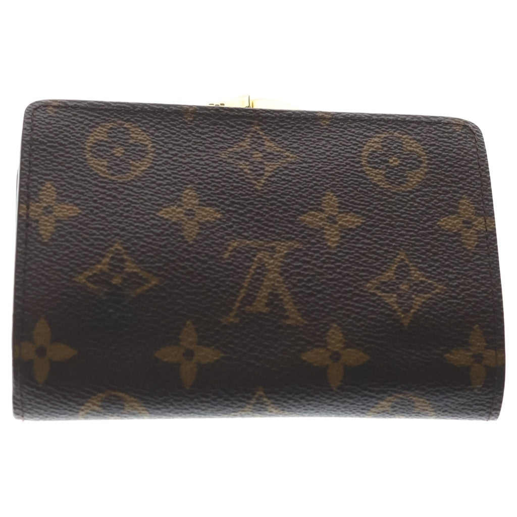 LOUIS VUITTON(ルイヴィトン) ポルト モネ ビエ ヴィエノワ モノグラム PVC コンパクトウォレット がま口 二つ折り財布 ブラウン M61663 レディース