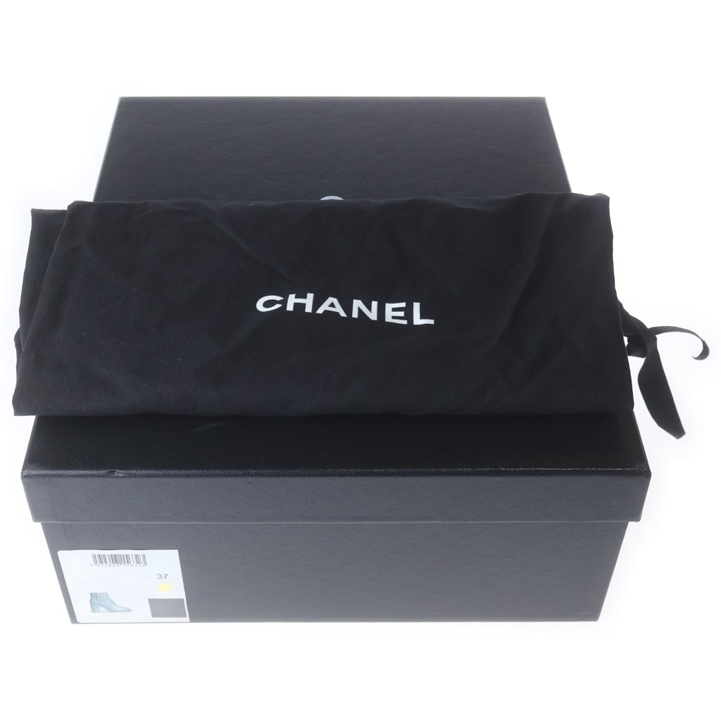 CHANEL(シャネル) ショートブーツ ココマーク ターンロック ブラック スエード レザー G31285 レディース