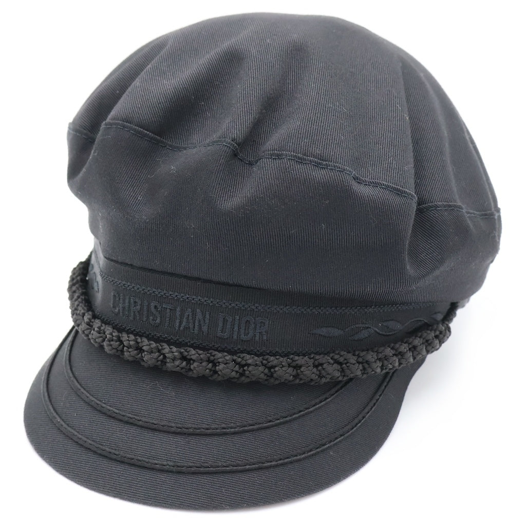 Christian Dior(クリスチャンディオール) キャスケット ブラック コットン BEE 21GRE920G130 レディース