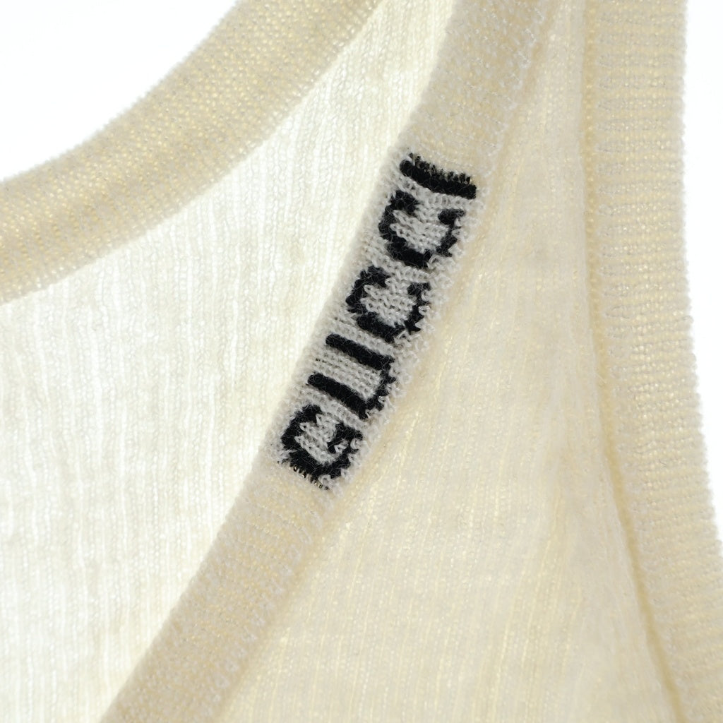 GUCCI(グッチ) 24SS ファイン リブ カシミア キャミソール タンク