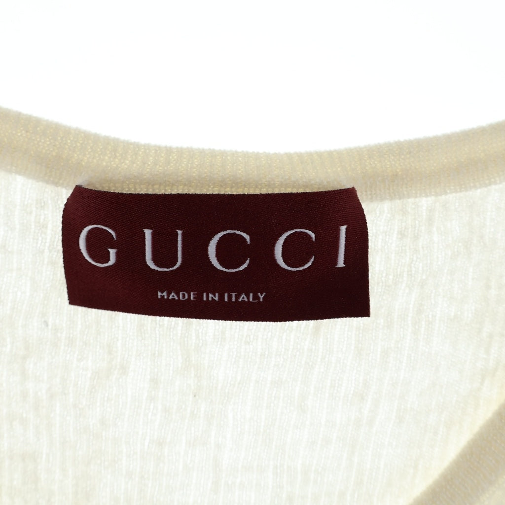GUCCI(グッチ) 24SS ファイン リブ カシミア キャミソール タンク