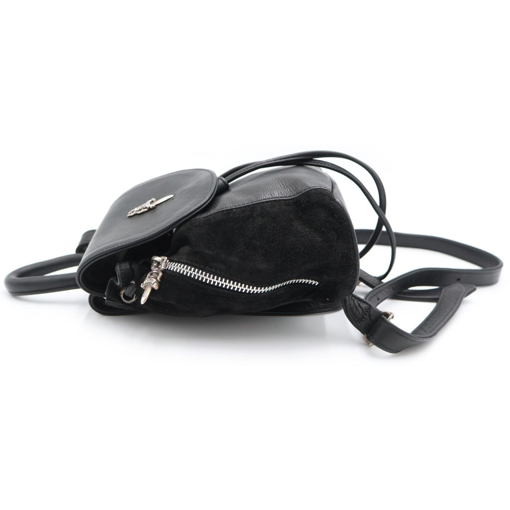 CHROME HEARTS(クロムハーツ) MINI IGGY BACKPACK ミニ イギー スエード コンビレザー ダガー バックパック リュックサック ブラック