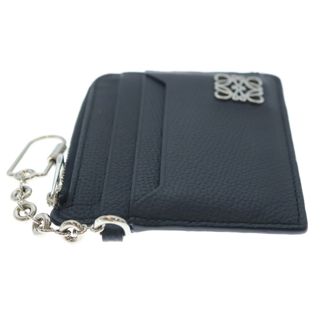 LOEWE(ロエベ) アナグラム カードケース コインケース ブラック レザー C821SQLX03