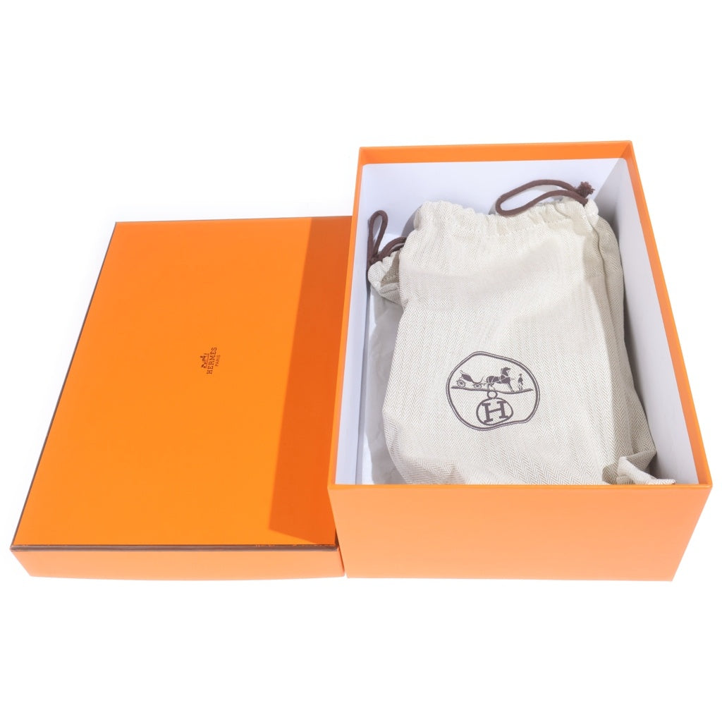 HERMES(エルメス) □ロワイヤル モカシン ピンク スウェード シルバー