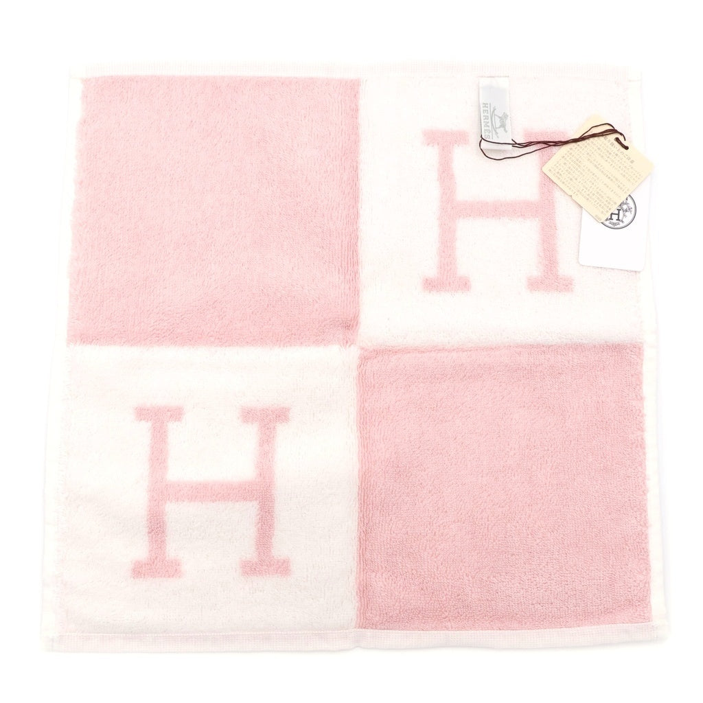 HERMES(エルメス) ■アヴァロン カレタオル ピンク×ホワイト コットン 箱 レディース