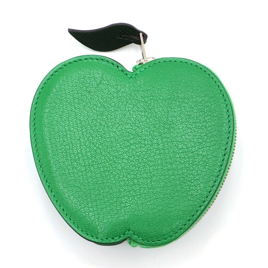 HERMES(エルメス) ■ベルトバックル ポーチ アップル グリーン シェーブル D刻印 レディース