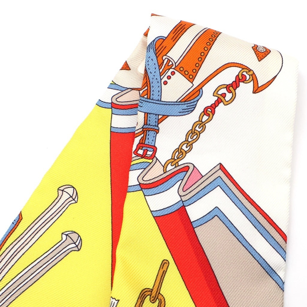 HERMES(エルメス) ■ツイリー BOUQUETS SELLIER 鞍職人の花束 ジョーヌヴィフ×マルチカラー シルク レディース