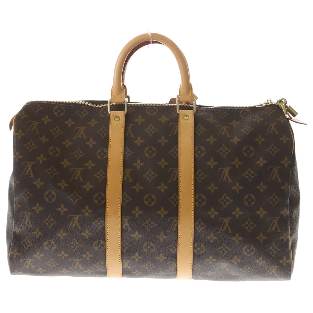 LOUIS VUITTON(ルイヴィトン) キーポル45 モノグラム PVC レザー ボストンバッグ ゴールド金具 ブラウン M41428 レディース
