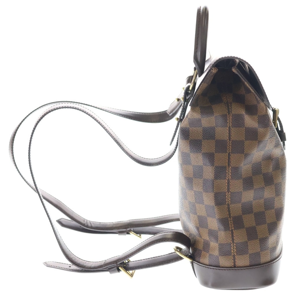 LOUIS VUITTON(ルイヴィトン) ダミエ ソーホー PVC レザー リュックサック バックパック ゴールド金具 ブラウン N51132 レディース